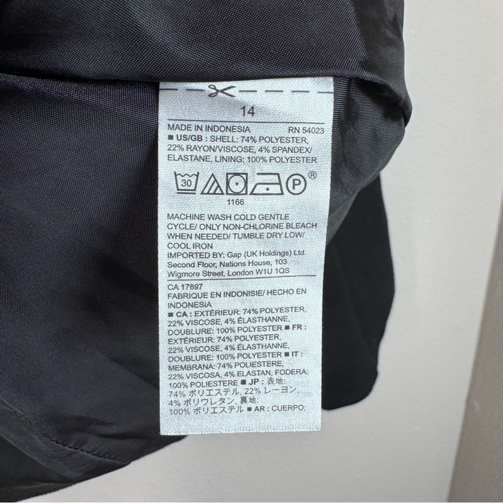 NWT Gap Women's Academy Blazer In Black Career Business Casual Plus Size 14 - Picture 5 of 5